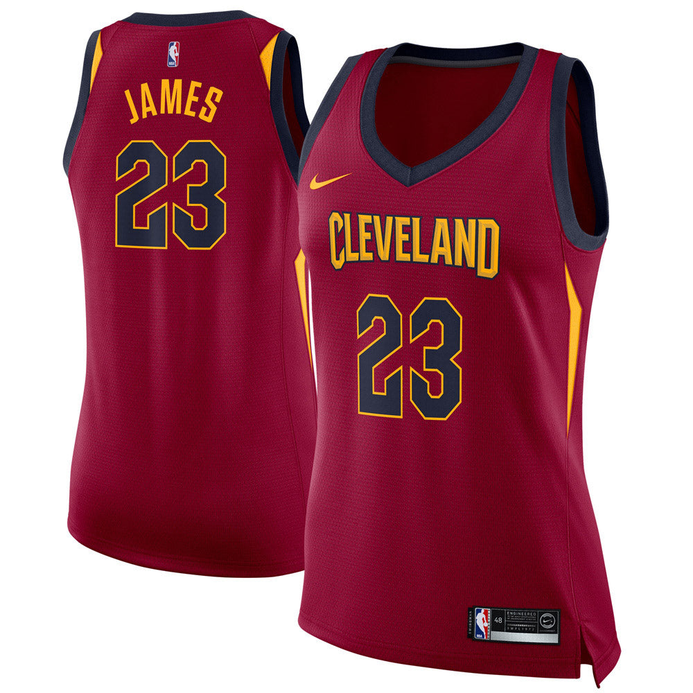 Women's Cleveland Cavaliers LeBron James Icon Edition Jersey - Maroon